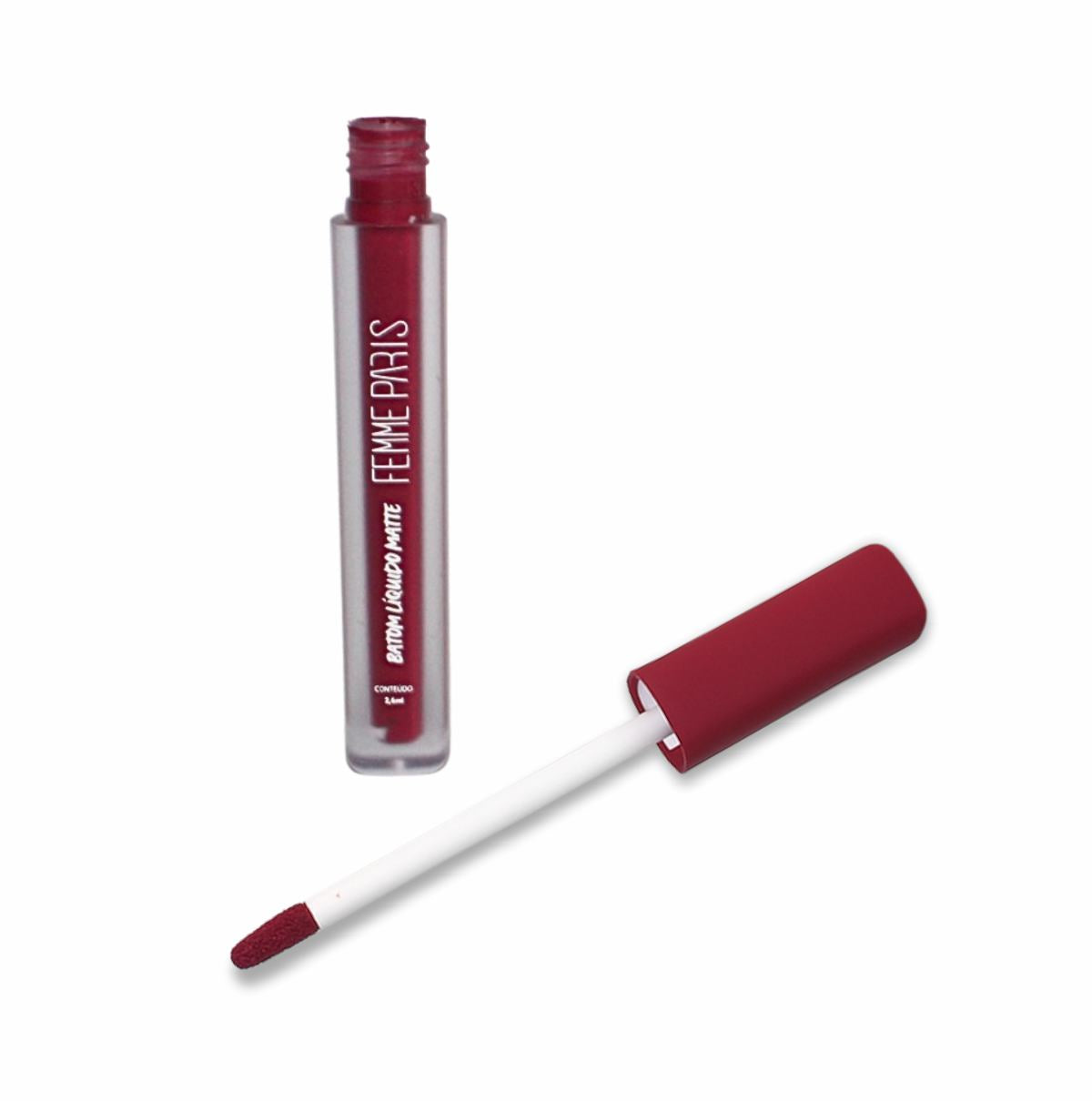 Batom Líquido Matte Femme Paris – Caixa com 24 Unidades (Cores Variadas) – FR604