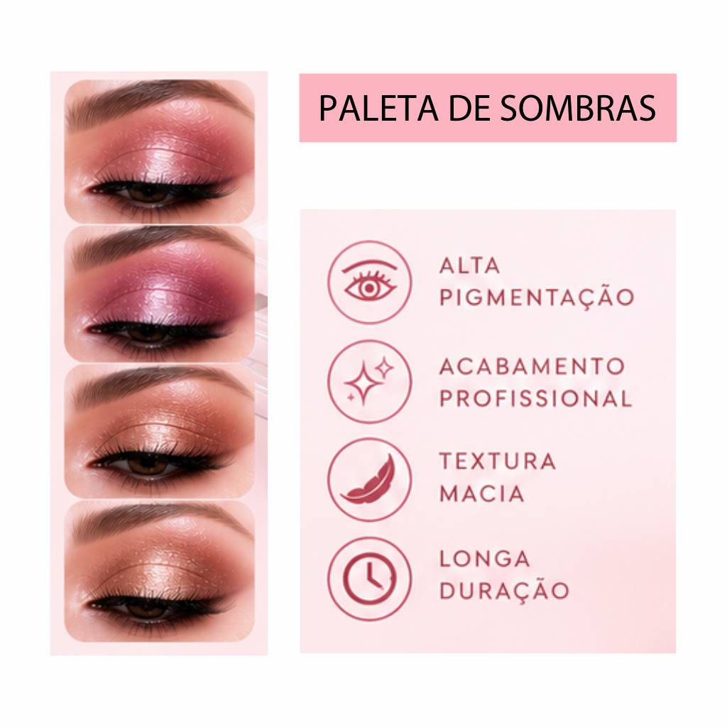 ATACADO: Sombra EyeLux Femme Paris – Box com 24 Peças – FR625