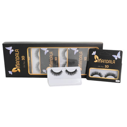 Cílios Postiços 3D Mandala – Caixa com 10 Pares Embalados Individualmente – MC013