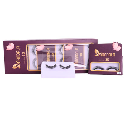 Cílios Postiços 3D Mandala – Caixa com 10 Pares (Modelo MC015)