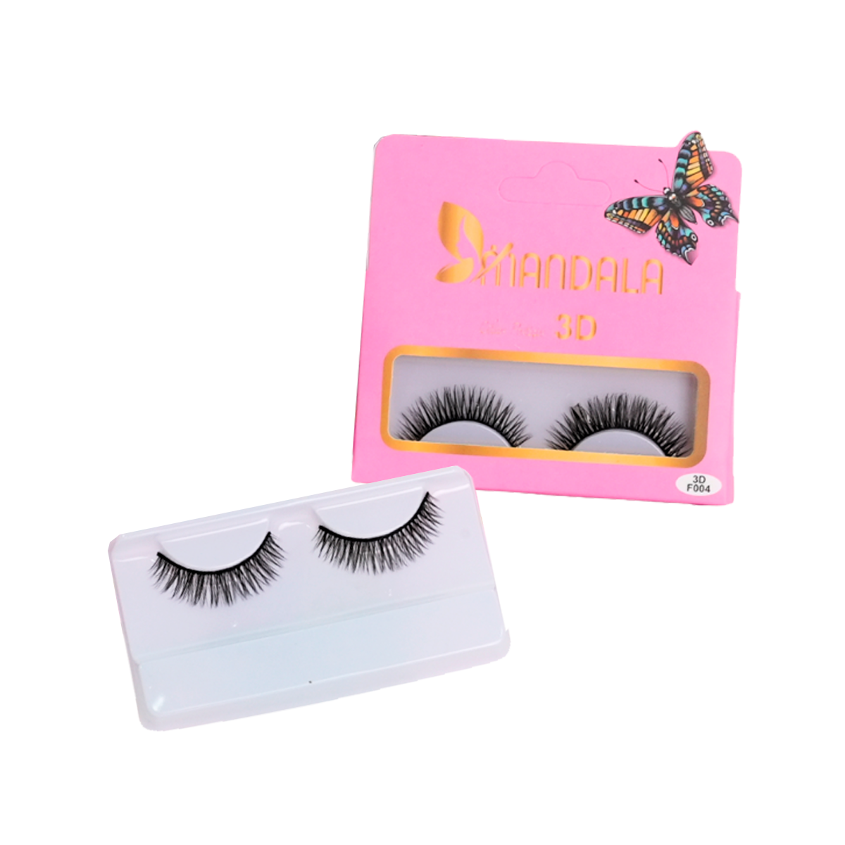 Cílios Postiços 3D Mandala –  Caixa com 10 Pares (Embalados Individualmente) MC016