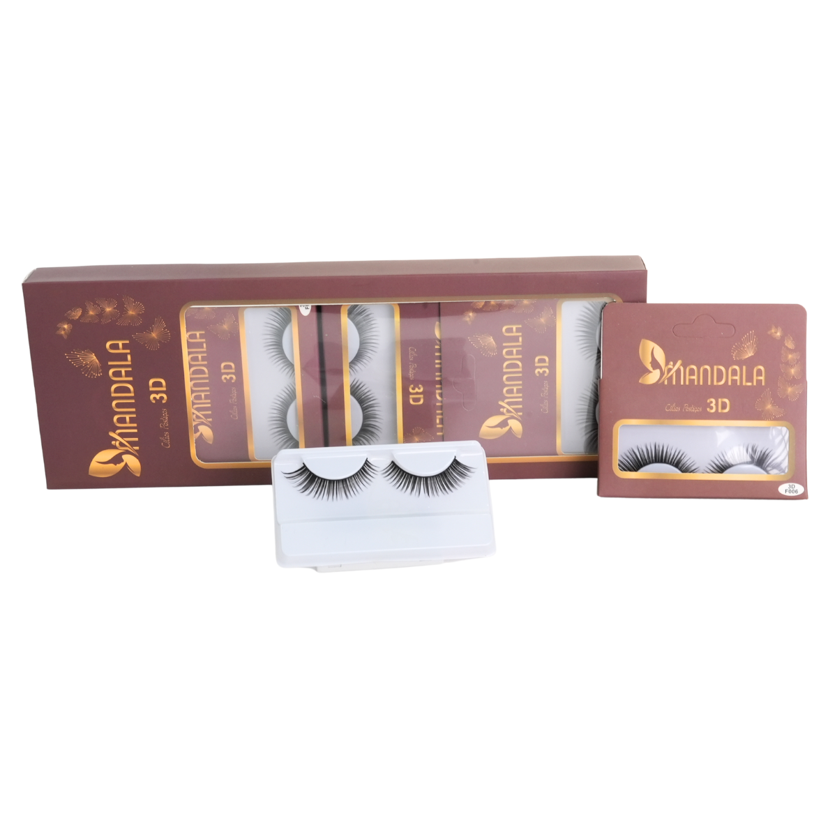Cílios Postiços 3D Mandala – Caixa com 10 Pares MC018