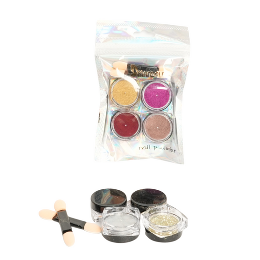 Decoração Glow para Unhas Mandala – Pacote com 12 Unidades (Cada Pack com 4 Peças) MG025