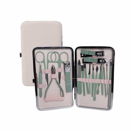 Kit de Manicure e Pedicure - 18 Peças - MJ049