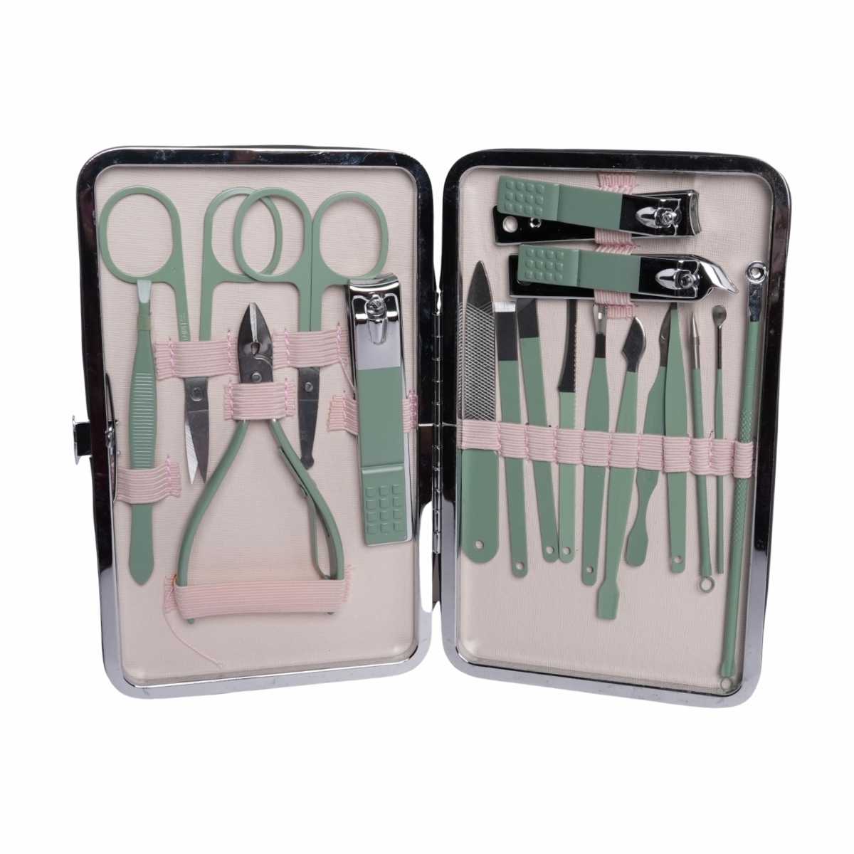 Kit de Manicure e Pedicure - 18 Peças - MJ049