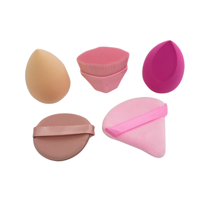 Kit Esponja para Maquiagem em Caixinha Acrílica – Mandala – Pacote com 6 Kits – MM057