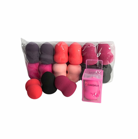 Esponja para Maquiagem Mandala - Pacote com 12 Unidades + 12 Embalagens Desmontadas - MM088