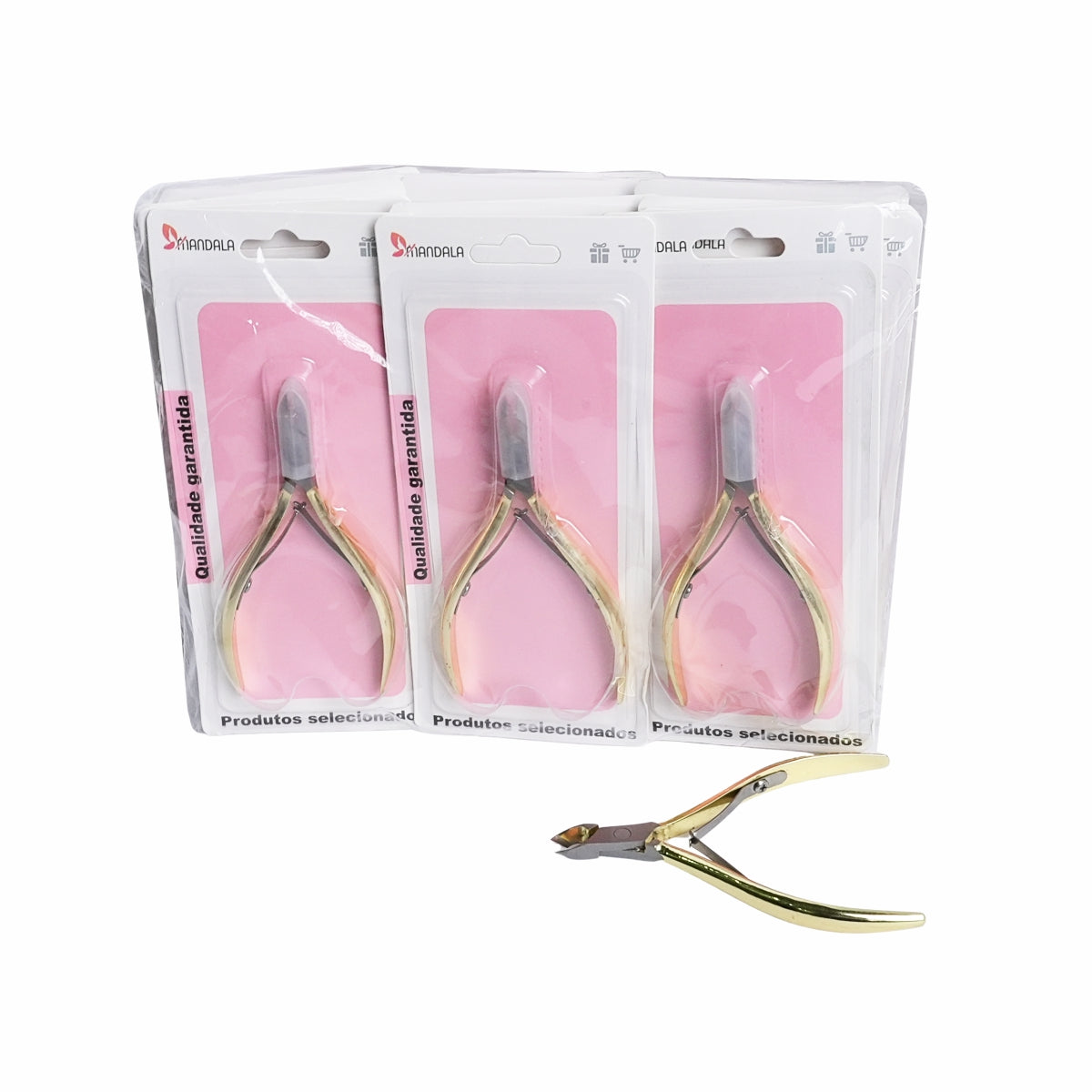 Alicate para Cutículas Mandala – Pacote com 12 Unidades – MM4006