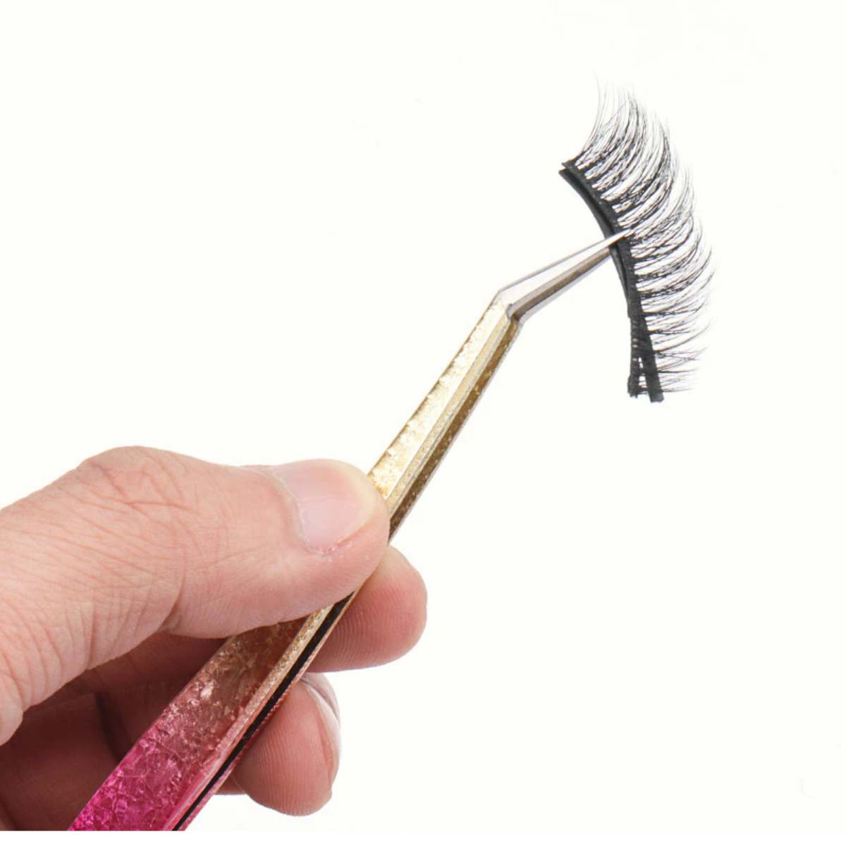 Kit Pinça de Cílios Gradiente Aço Inoxidável Não Magnética Extensão Suprimentos 3D Maquiagem Precisa MM4022