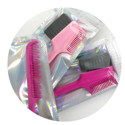 Pincel 3 em 1 para Tintura, Baby Hair e Sobrancelha – Control Brush MM5553