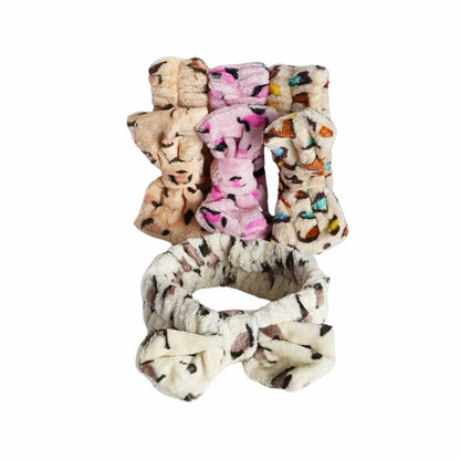 Faixa de Cabelo com Laço Estampada - Pacote com 12 Unidades - MM5582