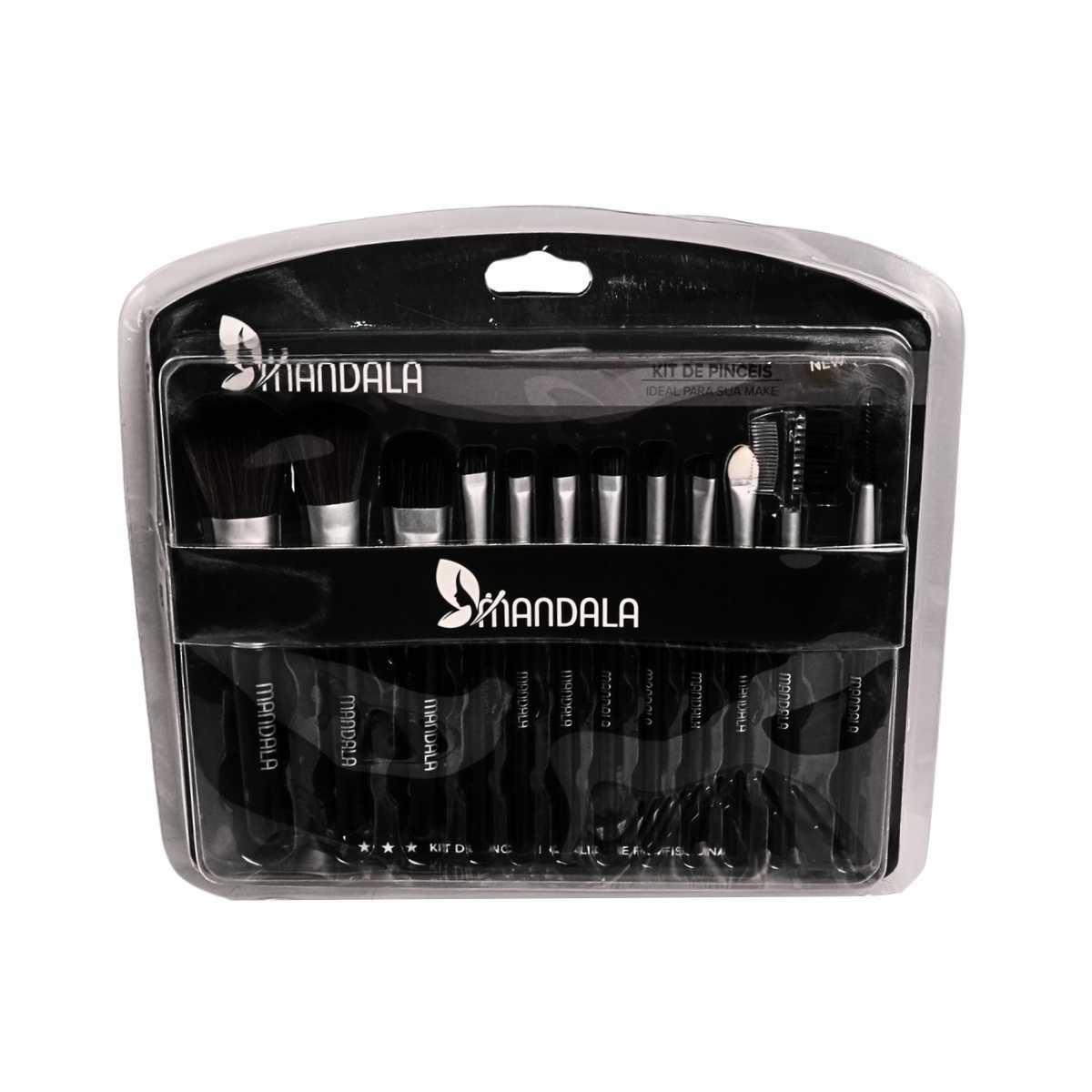 Pacote com 6 kits de Pincéis para Maquiagem Mandala - Cada Kit com 12 Peças - MP036