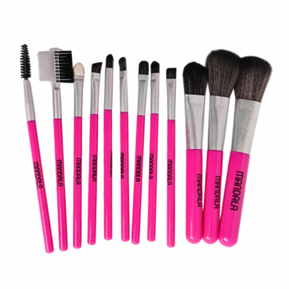 Pacote com 6 kits de Pincéis para Maquiagem Mandala - Cada Kit com 12 Peças - MP038