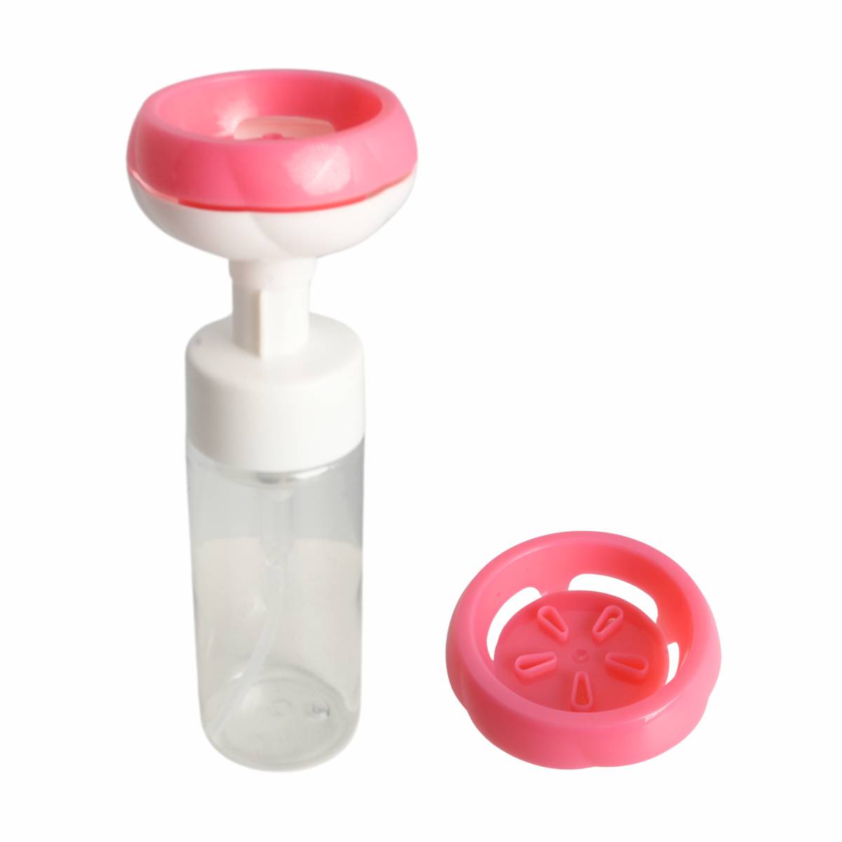 Frasco Pump Espumador – Formato Flor (17 cm de altura) – Pacote com 12 Unidades (Atacado) – MV042