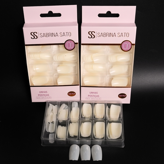 Unhas Postiças Sabrina Sato – Caixa com 120 Unhas (Pacote com 12 Caixinhas) – SP1160