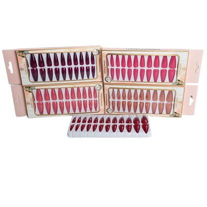 Unhas Postiças Sabrina Sato SP1239 – Pacote com 12 Caixas – Cores Variadas