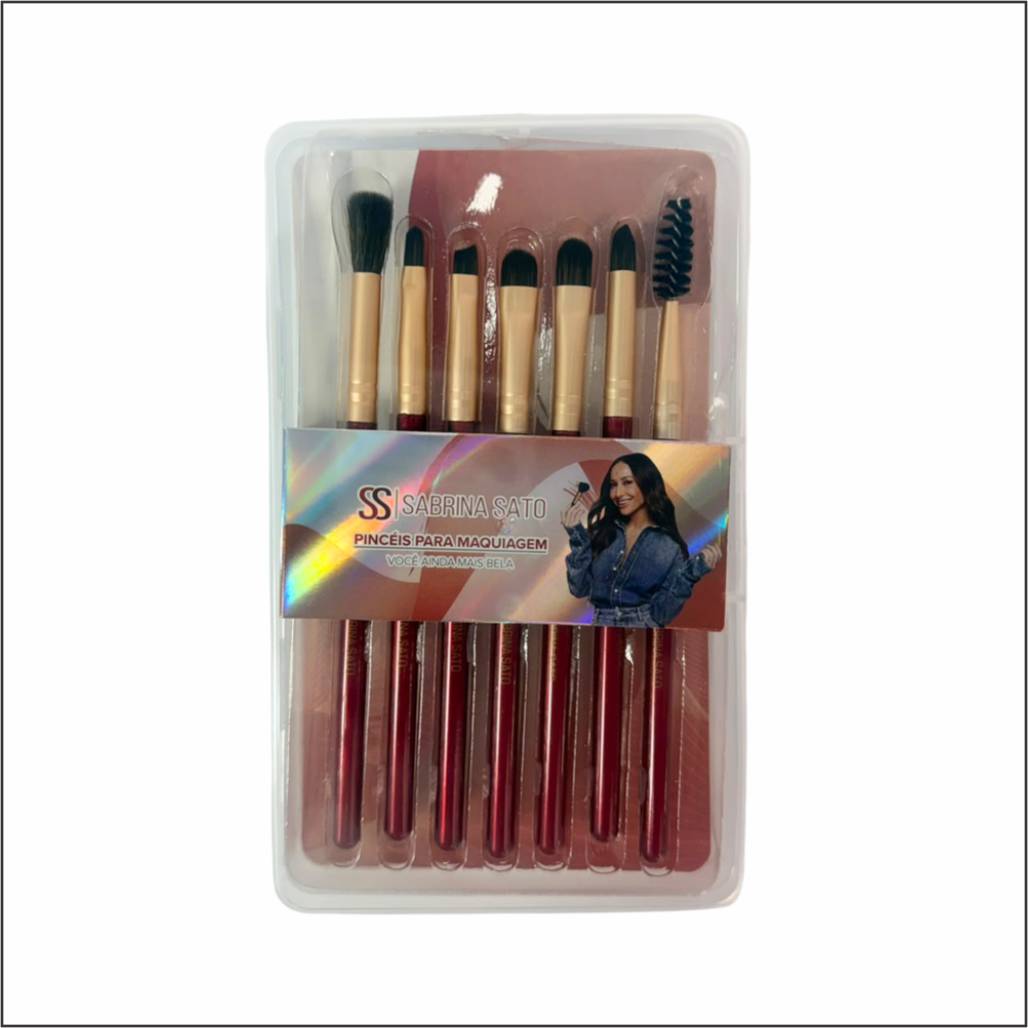 ATACADO: Kit de Pincéis para Maquiagem Sabrina Sato – Pacote com 12 Unidades – SP186