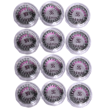 Cílios Tufinho sem Nó 14mm – Caixa com 12 Unidades - SP3093