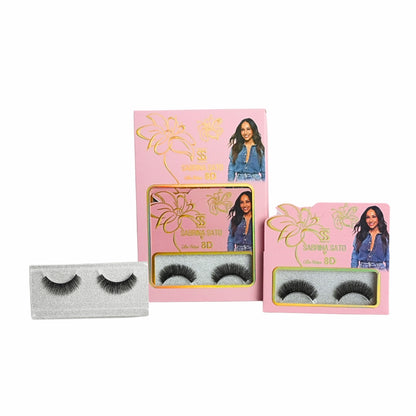 BOX: Cílios Postiços 8D Sabrina Sato - Caixa com 6 Pares Embalados Individualmente - SP3122