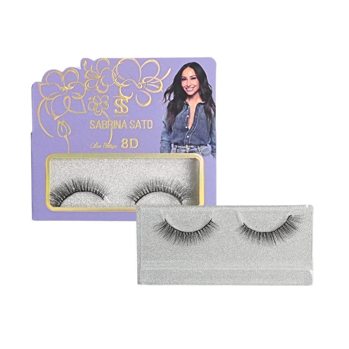 BOX: Cílios Postiços 8D Sabrina Sato – Caixa com 6 Pares Embalados Individualmente – SP3123