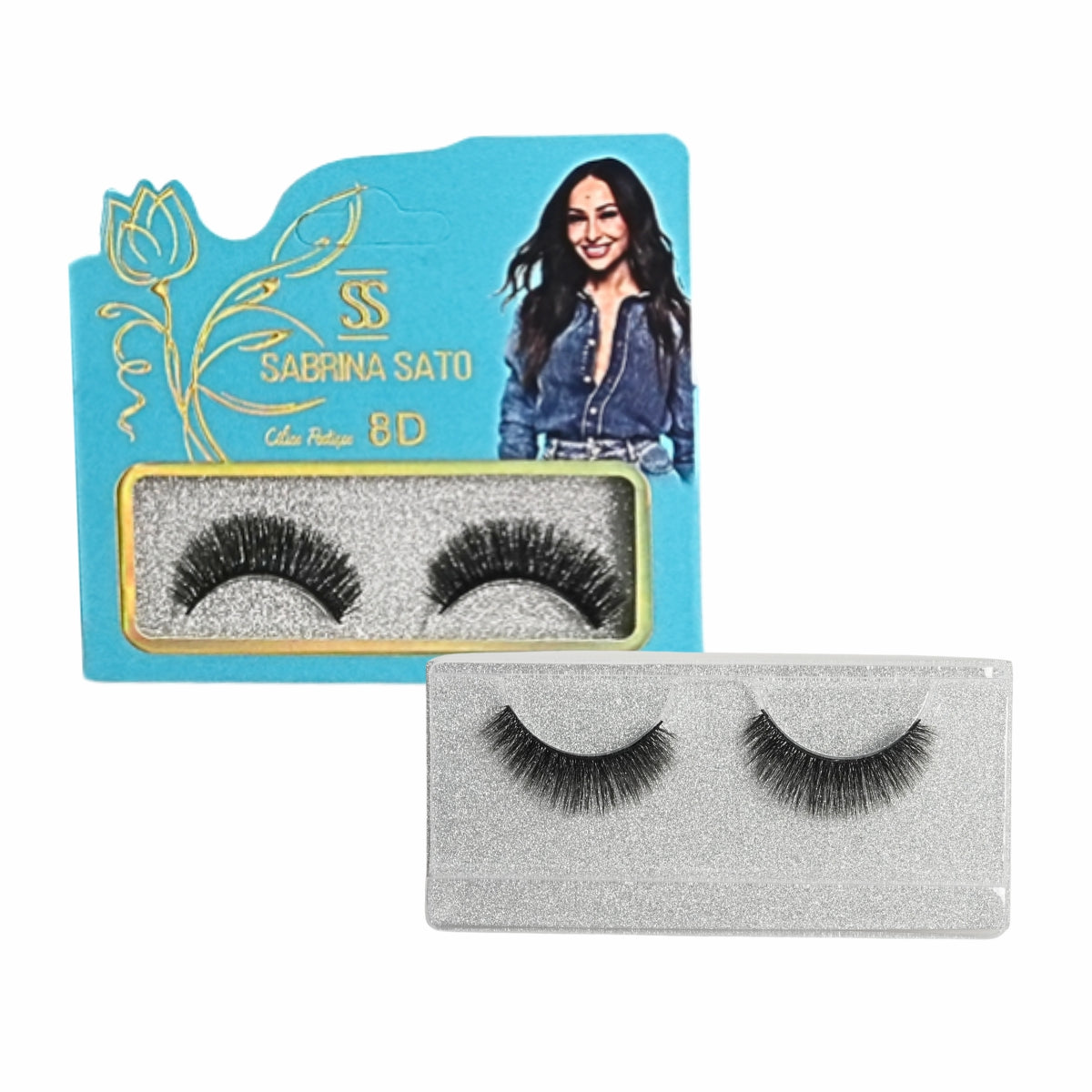 BOX: Cílios Postiços 8D Sabrina Sato – Caixa com 6 Pares Embalados Individualmente – SP3124
