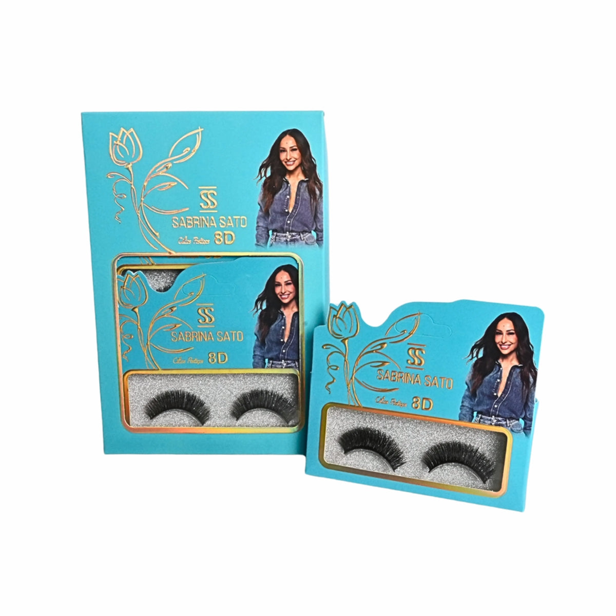 BOX: Cílios Postiços 8D Sabrina Sato – Caixa com 6 Pares Embalados Individualmente – SP3124