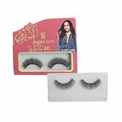 BOX: Cílios Postiços 8D Sabrina Sato – Caixa com 6 Pares Embalados Individualmente – SP3125