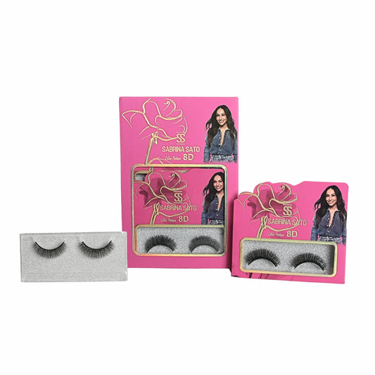 BOX: Cílios Postiços 8D Sabrina Sato – Caixa com 6 Pares Embalados Individualmente – SP3126