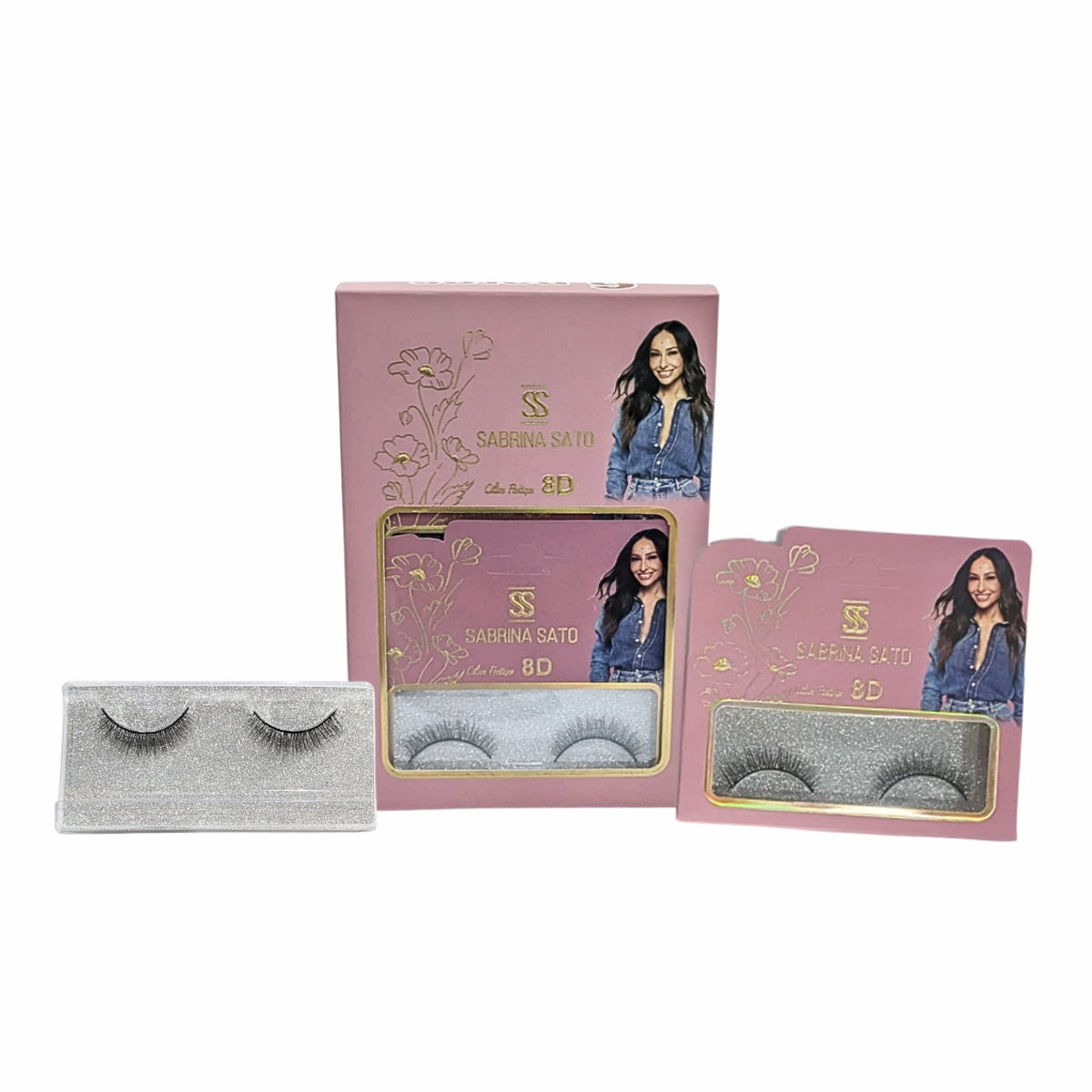 BOX: Cílios Postiços 8D Sabrina Sato – Caixa com 6 Pares Embalados Individualmente – SP3127