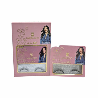 BOX: Cílios Postiços 8D Sabrina Sato – Caixa com 6 Pares Embalados Individualmente – SP3127