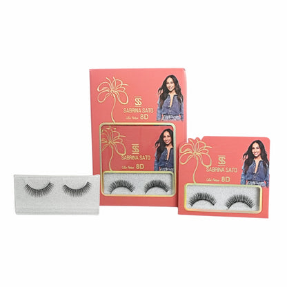 BOX: Cílios Postiços 8D Sabrina Sato – Caixa com 6 Pares Embalados Individualmente – SP3129