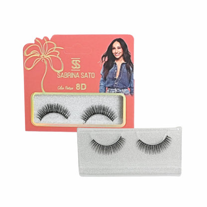 BOX: Cílios Postiços 8D Sabrina Sato – Caixa com 6 Pares Embalados Individualmente – SP3129