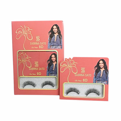 BOX: Cílios Postiços 8D Sabrina Sato – Caixa com 6 Pares Embalados Individualmente – SP3129