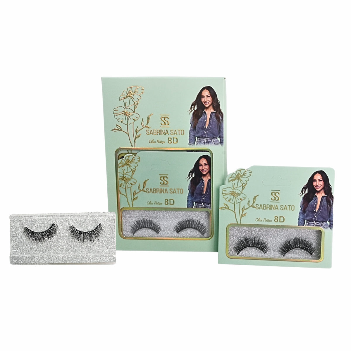 BOX: Cílios Postiços 8D Sabrina Sato - Caixa com 6 Pares Embalados Individualmente – SP3130