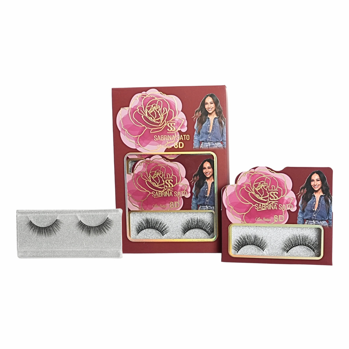BOX: Cílios Postiços 8D Sabrina Sato – Caixa com 6 Pares Embalados Individualmente – SP3131