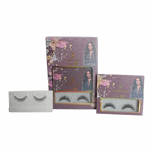 BOX: Cílios Postiços 8D Sabrina Sato – Caixa com 6 Pares Embalados Individualmente – SP3138