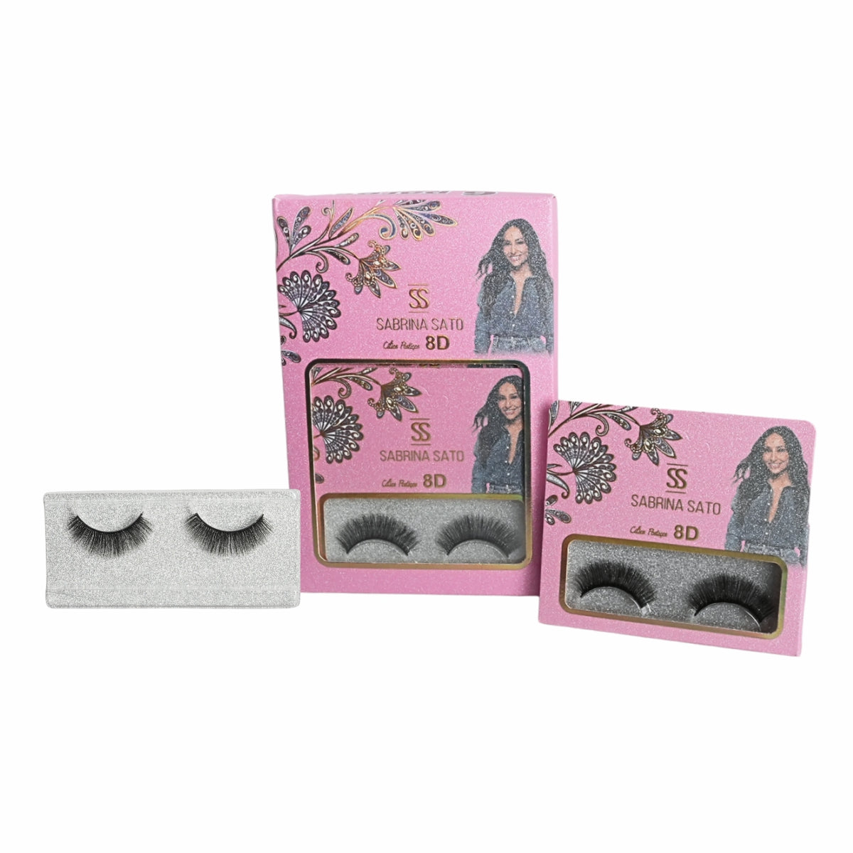BOX: Cílios Postiços 8D Sabrina Sato – Caixa com 6 Pares Embalados Individualmente – SP3139