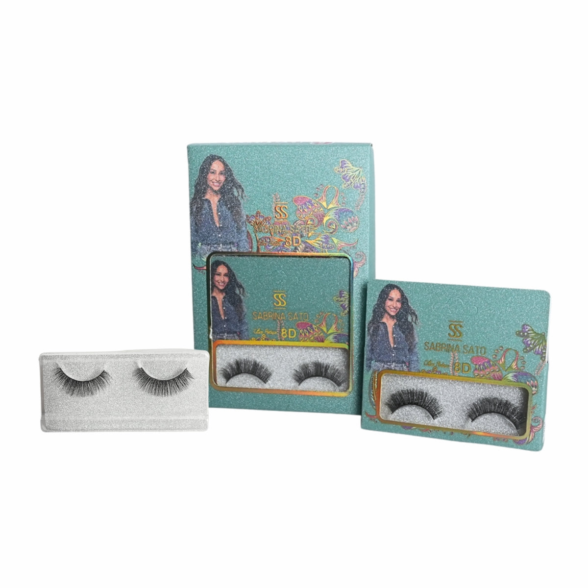 BOX: Cílios Postiços 8D Sabrina Sato – Caixa com 6 Pares Embalados Individualmente – SP3140