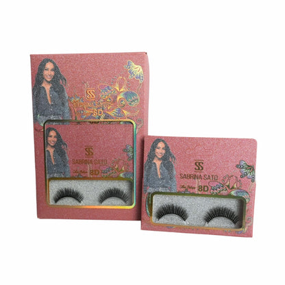 BOX: Cílios Postiços 8D Sabrina Sato – Caixa com 6 Pares Embalados Individualmente – SP3141