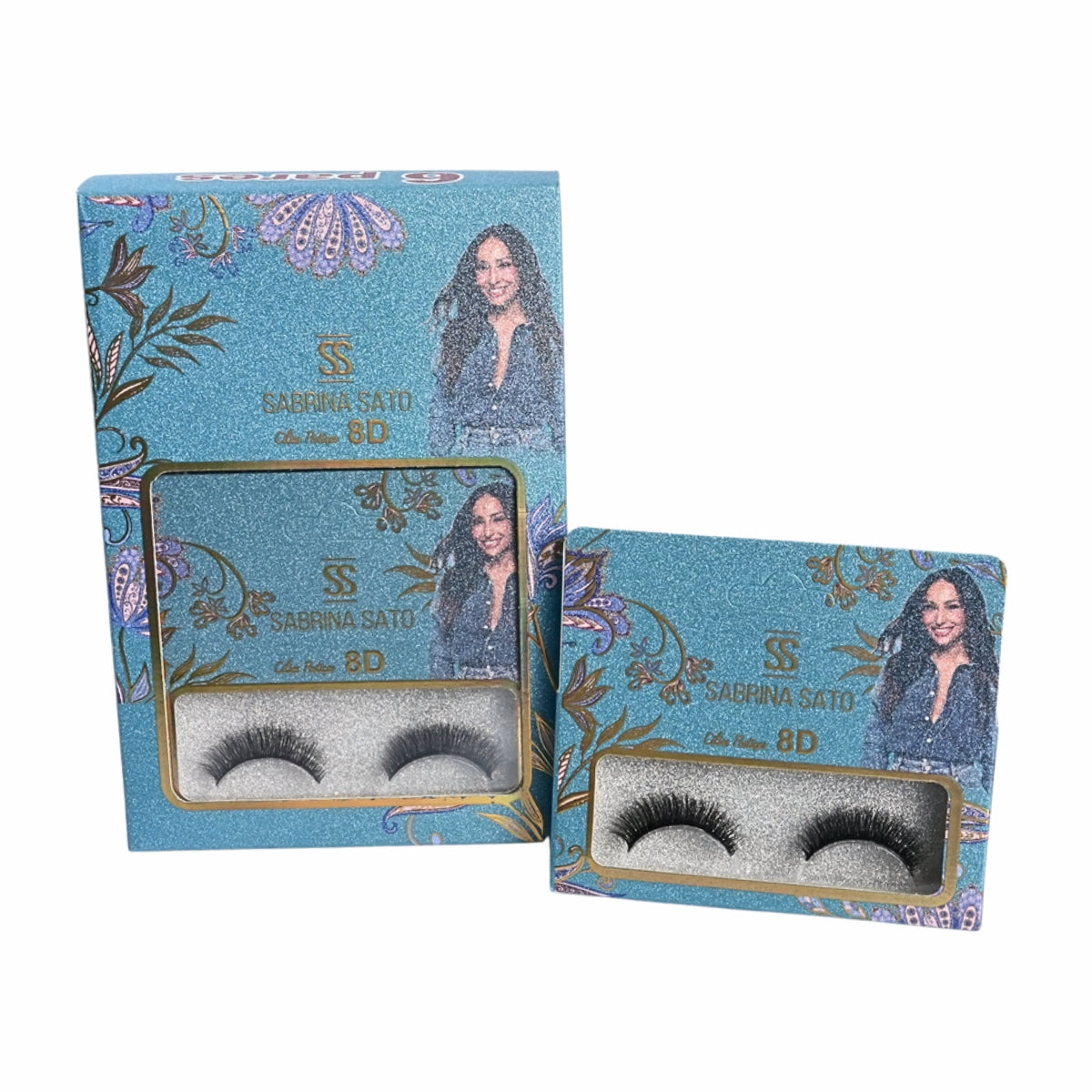 BOX: Cílios Postiços 8D Sabrina Sato – Caixa com 6 Pares Embalados Individualmente – SP3142