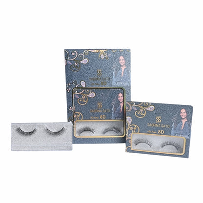BOX: Cílios Postiços 8D Sabrina Sato – Caixa com 6 Pares Embalados Individualmente – SP3143