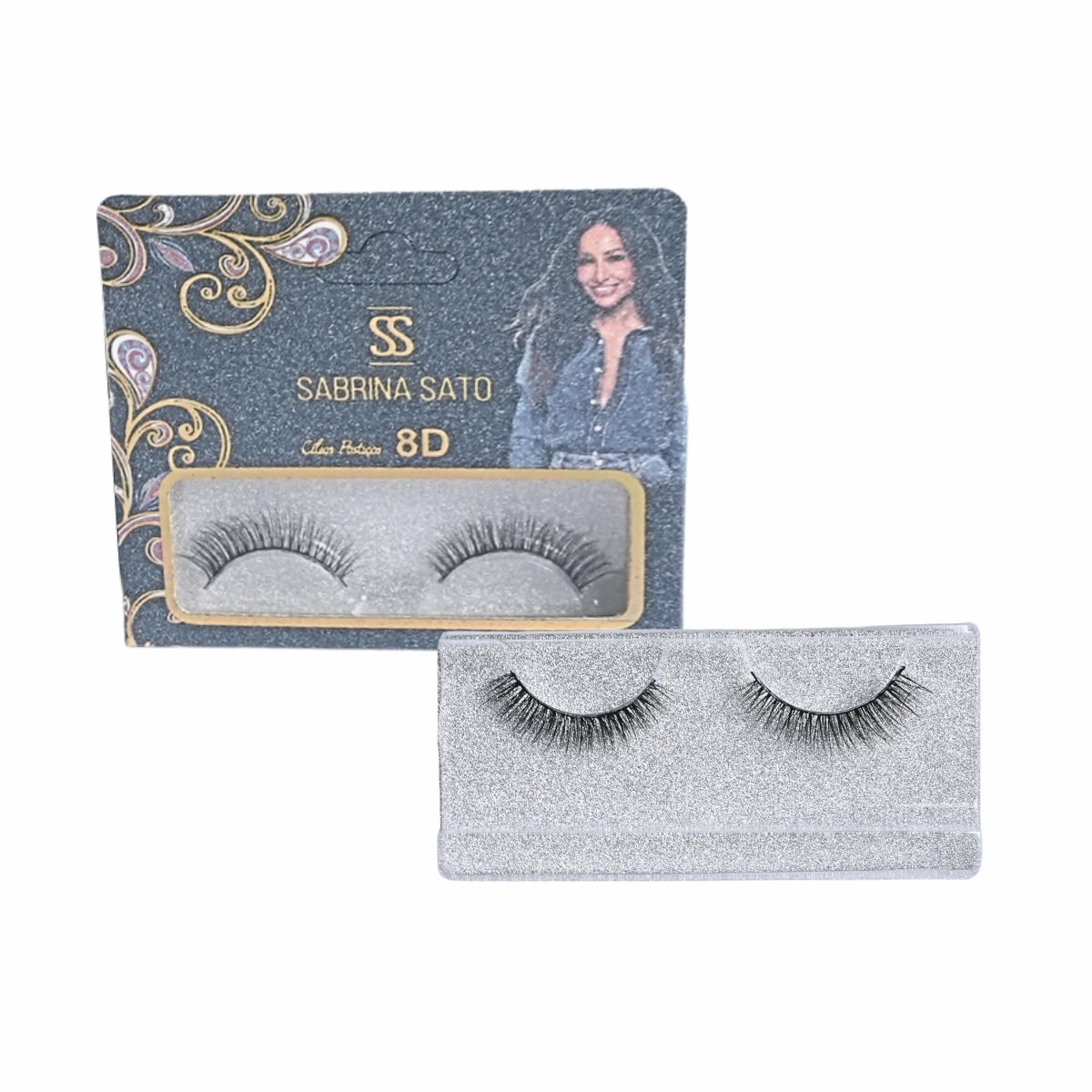 BOX: Cílios Postiços 8D Sabrina Sato – Caixa com 6 Pares Embalados Individualmente – SP3143