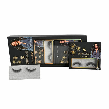 BOX: Cílios Postiços 8D Sabrina Sato – Caixa com 10 Pares Embalados Individualmente – SP3162A