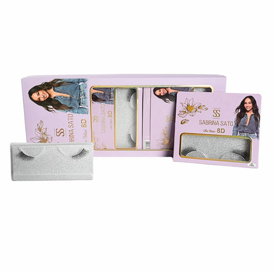 BOX: Cílios Postiços 8D Sabrina Sato – Caixa com 10 Pares Embalados Individualmente – SP3163A