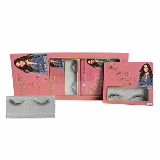 BOX: Cílios Postiços 8D Sabrina Sato – Caixa com 10 Pares Embalados Individualmente – SP3165A