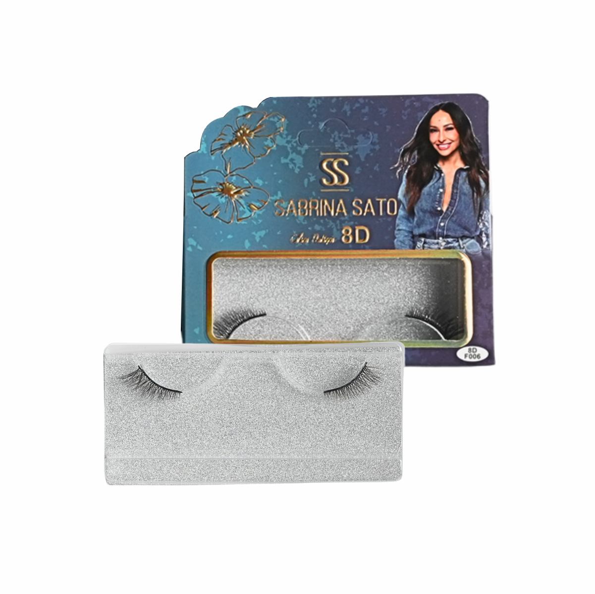 BOX: Cílios Postiços 8D Sabrina Sato - Caixa com 10 Pares Embalados Individualmente - SP3166A