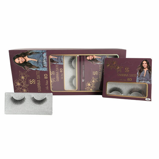 BOX: Cílios Postiços 8D Sabrina Sato – Caixa com 10 Pares Embalados Individualmente – SP3169A