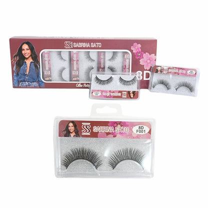 BOX: Cílios Postiços 8D Sabrina Sato - Caixa com 10 Pares Embalados Individualmente - SP3171