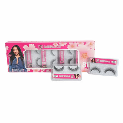 BOX: Cílios Postiços 8D Sabrina Sato – Caixa com 10 Pares Embalados Individualmente – SP3172