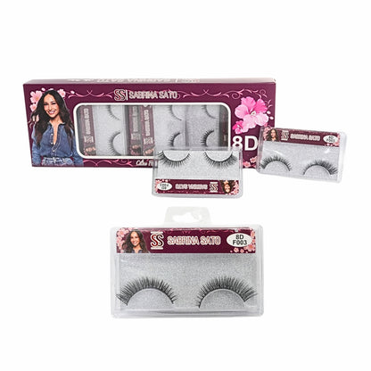 BOX: Cílios Postiços 8D Sabrina Sato – Caixa com 10 Pares Embalados Individualmente – SP3173